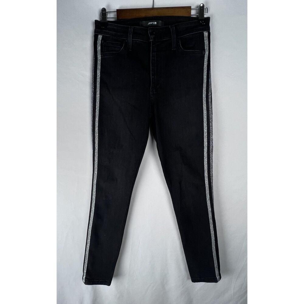 Joe's Jeans Flawless The Charlie High‎ Rise Skinny Ankle Black Size 27